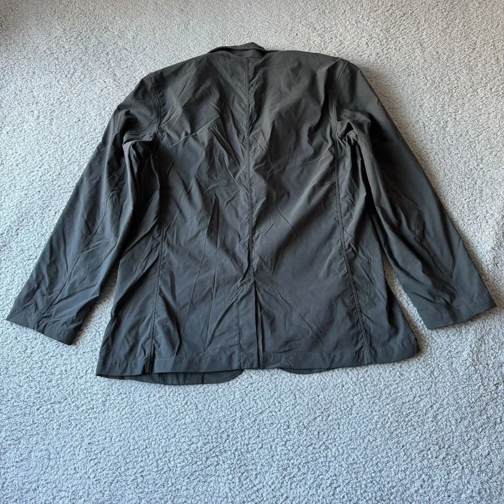 NEW Eddie Bauer Blazer Mens 46 Gray Travex Voyager Jacket Sport Coat Performance